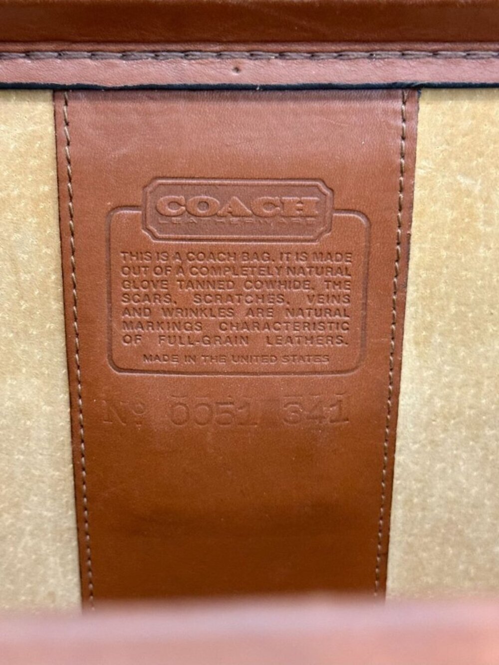 Vintage Coach Doctor Bag Briefcase British Tan Leather Framed 17x13x6 No Key USA - Picture 15 of 16